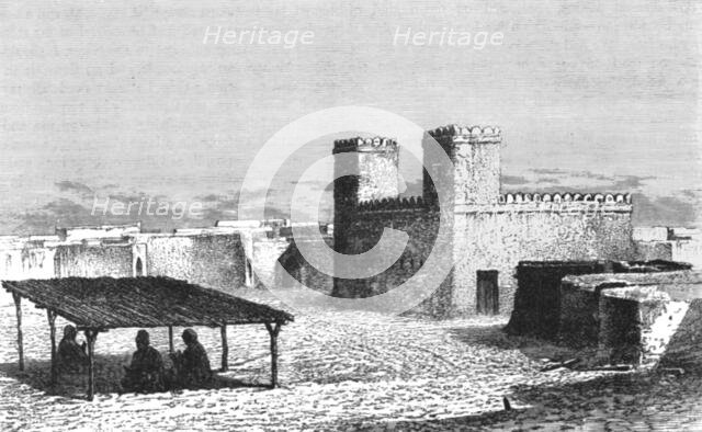 ''The House of El Hadj at Dianghirte; Journey from the Senegal to the Niger', 1875. Creator: Unknown.