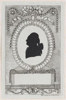 Silhouette of Graf Coreth, 1784-1834. Creator: Wilhelm Ackermann.