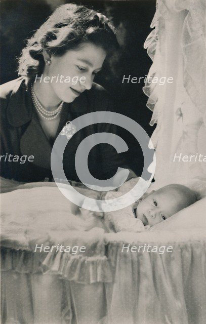 'Princess Elizabeth with her Infant Son Prince Charles', 1948. Creator: Cecil Beaton.