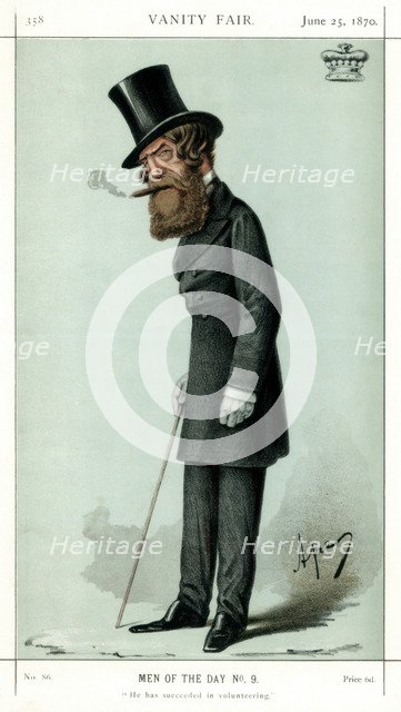 'He has Succeeded in Volunteering', Viscount Ranelagh, 1870.Artist: Carlo Pellegrini