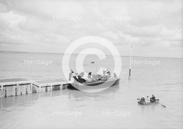 Royal Motor Barge, possibly Isle of Wight, c1939. Creator: Kirk & Sons of Cowes.