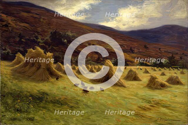 Harvesting, Forest of Birse, c1900. Creator: Joseph Farquharson.