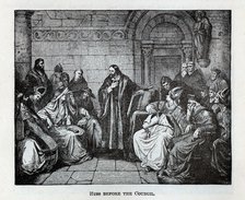 Huss before the Council, 1882. Artist: Anonymous  