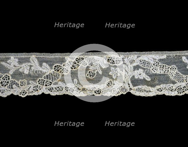 Fragment (Border), Burano, 1760s. Creator: Unknown.