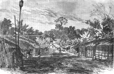 'Pahouin village; The Gaboon.', 1875. Creator: Unknown.