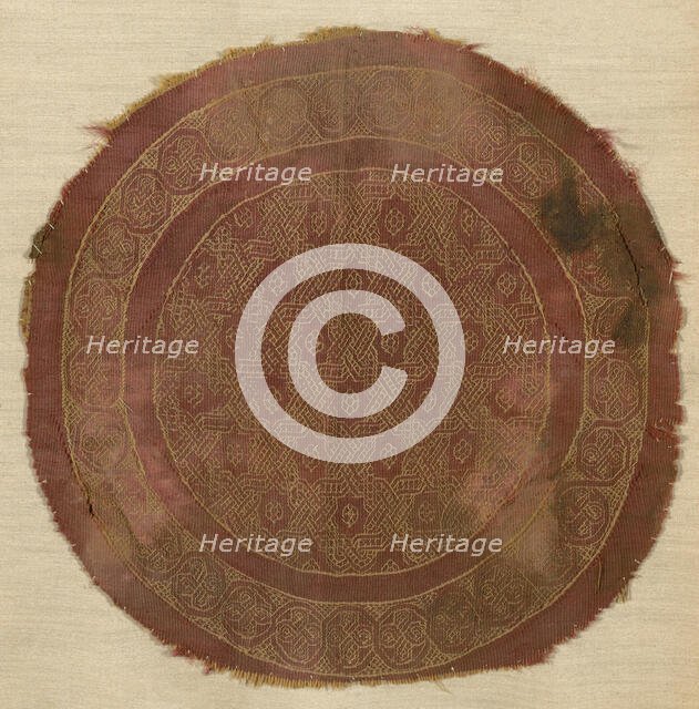 Roundel, Egypt, Roman period (30 B.C.- 641 A.D.), 3rd/5th century. Creator: Unknown.