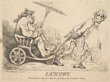 Luxury, [1781] reissued 1786-95. Creator: Thomas Rowlandson.