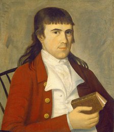 Portrait of a Man in Red, c. 1785/1790. Creator: Sherman Limner.