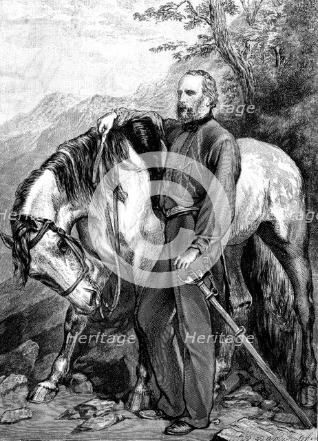 Portrait of Giuseppe Garibaldi (1807-1882), 1861. Artist: Anonymous  