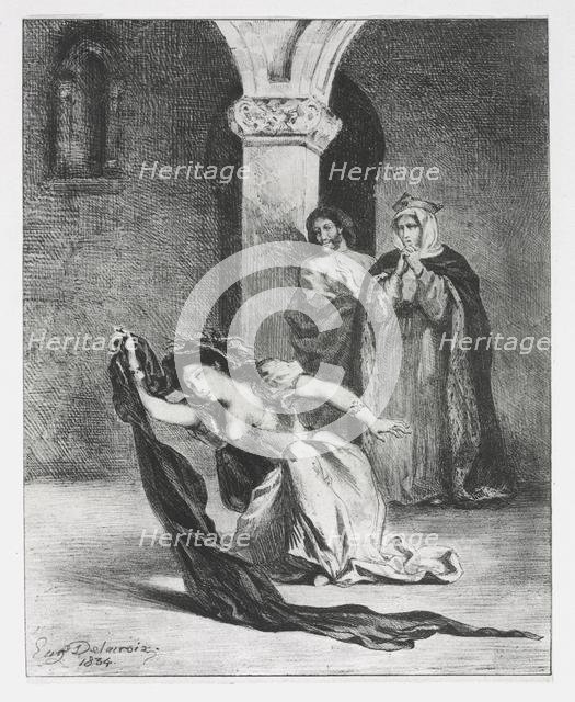 Hamlet: The Chant of Ophelia, 1834. Creator: Eugène Delacroix (French, 1798-1863).