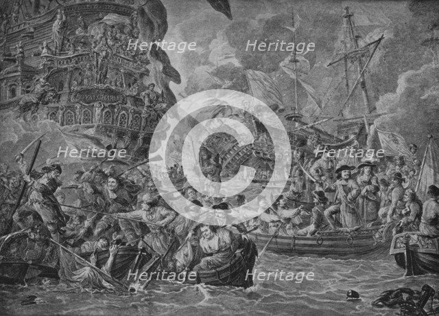 'The Dutch in the Medway', c1790. Artist: Dirk Langendijk.