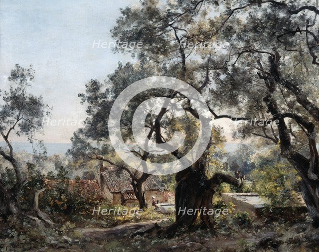'Lodola, close to Menton', 1892.  Artist: Emmanuel Lansyer