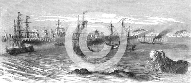 'The French and English Fleets approaching the Aland Islands', 1854. Creator: Unknown.
