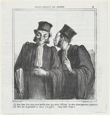 Eh bien, mon cher, vous avez perdu..., 1864. Creator: Honore Daumier.