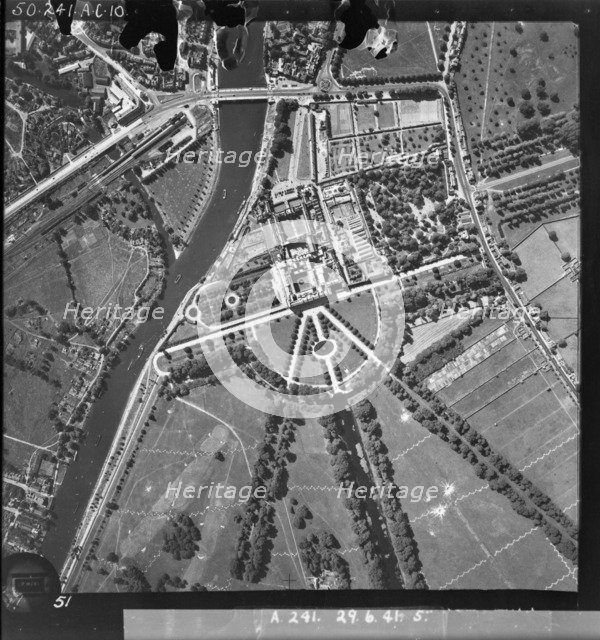 Hampton Court Palace, Richmond upon Thames, London, 1941. Artist: RAF photographer.