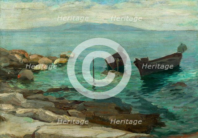 On the coast, 1913. Creator: Teodor Jozef Mousson.