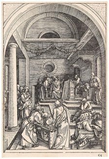 Christ among the Doctors, from The Life of the Virgin, ca 1503. Creator: Dürer, Albrecht (1471-1528).