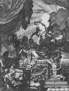 'Dus deerlyk fneuvelde Kartagoos koningin… ', 1668. Creator: Gerard de Lairesse.