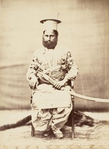 Eastern Man with Beard and Sabre, 1860s. Creator: Unknown.