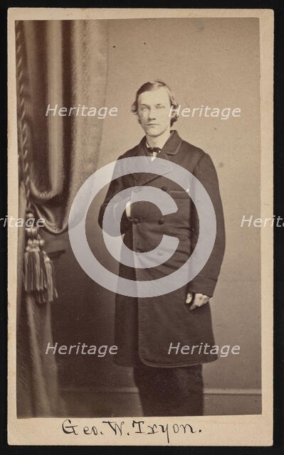 Portrait of George Washington Tryon (1838-1888), Circa 1860s. Creator: Francis S Keeler.