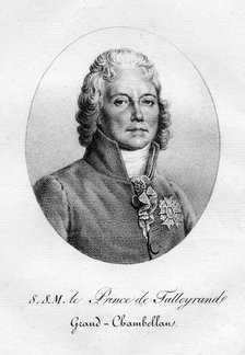 Charles Maurice de Talleyrand-Perigord, French diplomat, 19th century.Artist: Langlume