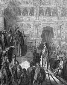 King Solomon welcoming the Queen of Sheba, 1865-1866. Artist: Gustave Doré