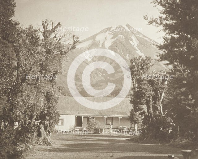 Mt Egmont from Dawson's Falls house. From the album: Record Pictures of New Zealand, 1920s. Creator: Harry Moult.