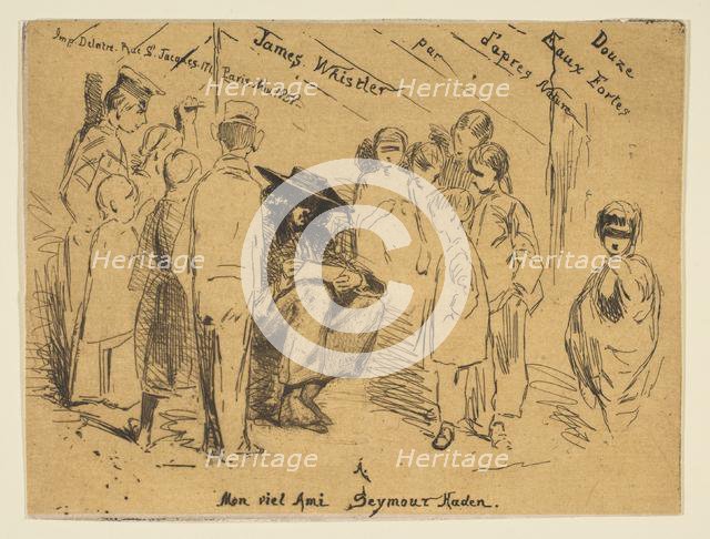 Title Page from the "French Set" (Douze Eaux-Fortes d'Après Nature), 1858. Creator: James Abbott McNeill Whistler.