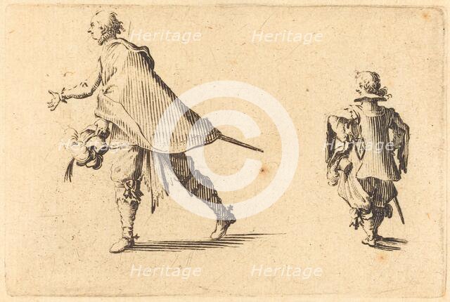 Gentleman and His Page, c. 1622. Creator: Jacques Callot.