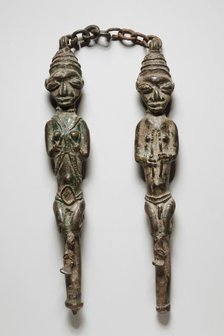 Figure Pair, 1800s. Creator: Unknown.