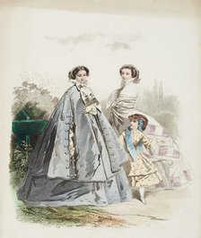 Fashion plate - Journal des Demoiselles VI, 1859. Creator: Gilquin & Dupain.