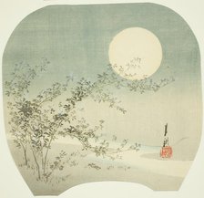 Full Moon and Autumn Flowers by the Stream, c. 1895. Creator: Ogata Gekko.
