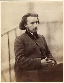 Portrait of Charles Delahaye, about 1857. Creator: Charles Marville.