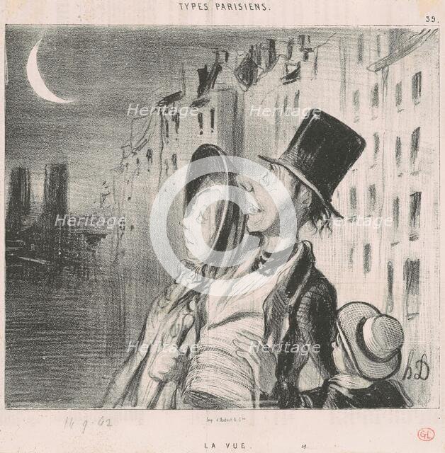 La Vue, 19th century. Creator: Honore Daumier.
