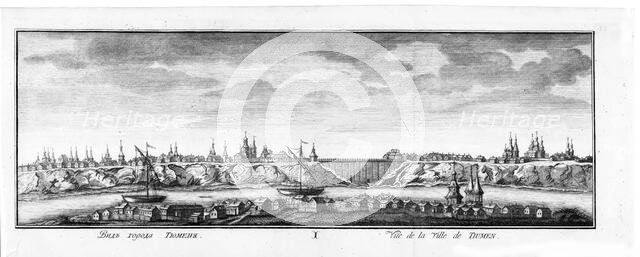 View of Tyumen, 1769. Creator: Sablin, Nikolai Yakovlevich (1730-1808).