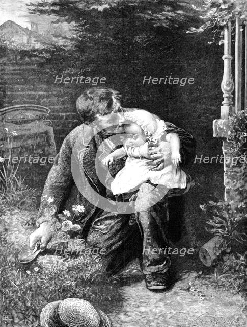 In Memory, from the picture by A. Stocks, in the Royal Academy Exhibition, 1883. Creator: Unknown.