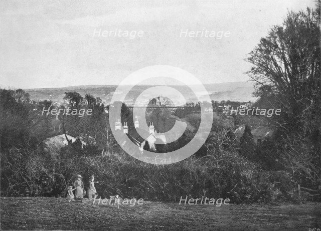 'Truro, from Kenwyn', c1896. Artist: Frederick Argall.