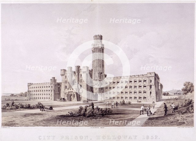 Holloway Prison, Islington, London, 1852. Artist: Anon