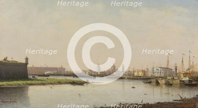 View of Saint Petersburg. Artist: Vereshchagin, Pyotr Petrovich (1836-1886)