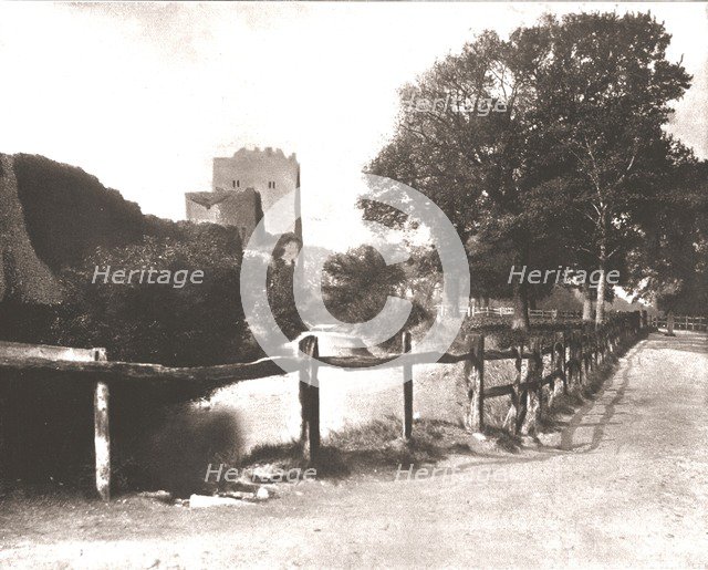 Old Moat, Portchester Castle, Hampshire, 1894. Creator: Unknown.