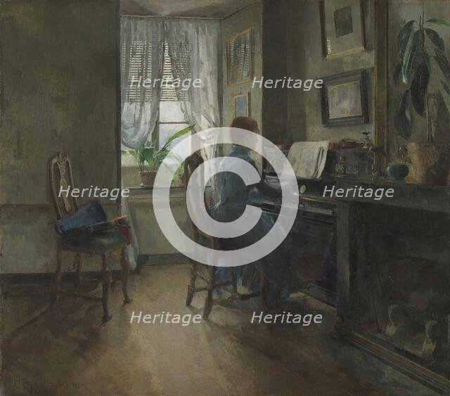 Chez moi, 1887. Creator: Harriet Backer.