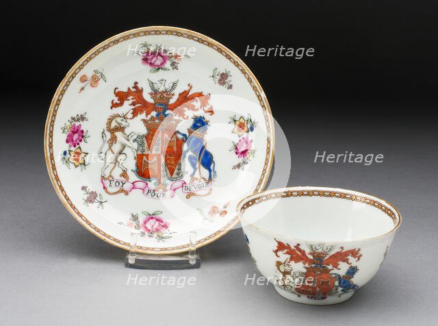 Tea Bowl, Jingdezhen, c. 1750. Creator: Jingdezhen Porcelain.