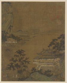 Scholar Arriving at a Riverside Pavilion, Ming dynasty, 15th century. Creator: Unknown.