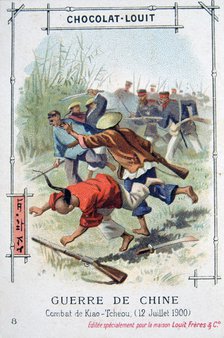 Battle at Kiao-Tcheou, China, Boxer Rebellion, 12 July 1900. Artist: Unknown
