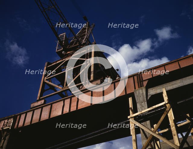 Construction at Douglas Dam (TVA), Tenn., 1942. Creator: Alfred T Palmer.