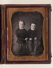 Portrait of Two Young Boys, c1851. Creator: Unknown.