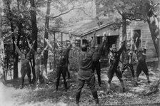 Boy Scouts, mimetic exercise, between c1915 and c1920. Creator: Bain News Service.