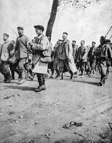 German prisoners from the Second Battle of Artois, France, World War I, 1915. Artist: Unknown