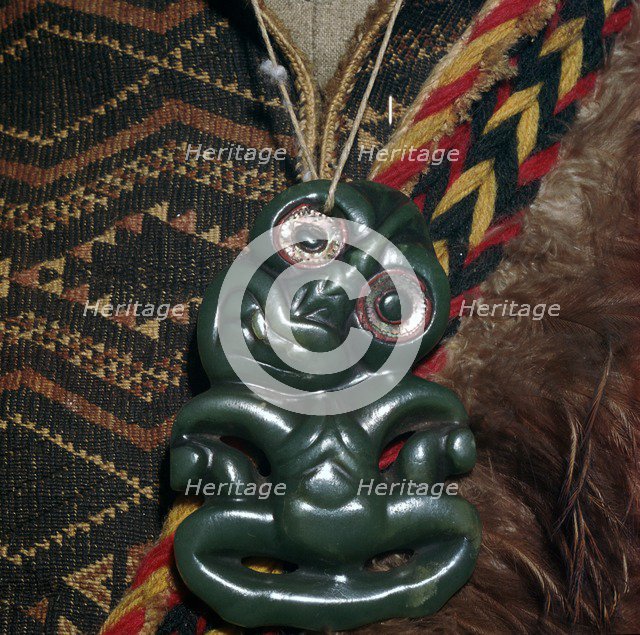 Protective Maori Tiki amulet, 19th century. Artist: Unknown
