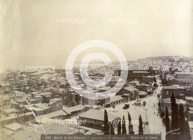 Beirut, Lebanon, late 19th or early 20th century.Artist: American Colony